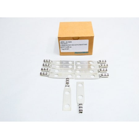 Abb 2-HOLE COMPRESSION LUG BOX OF 10 WIRE SPLICE KIT & HEAT SHRINK TUBING, 10PK 54811BEPH